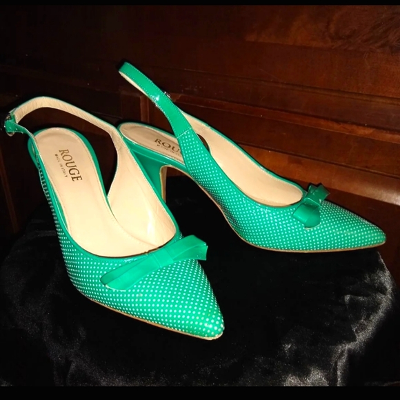 Italian Teal Heels - Picture 1 of 9